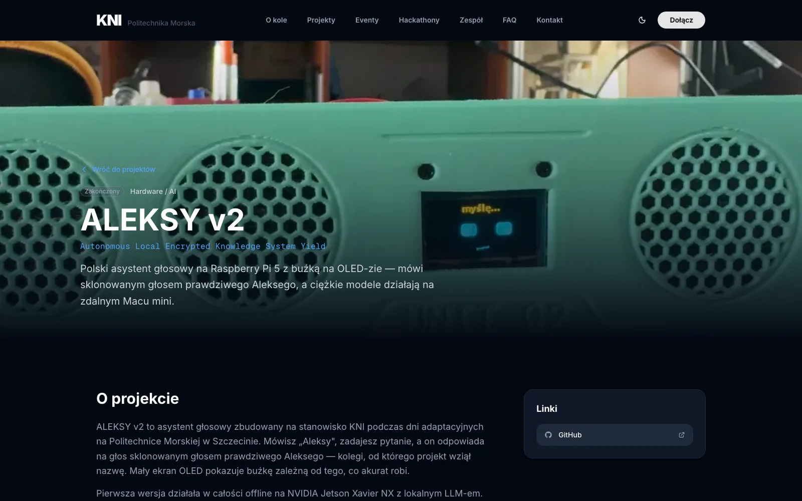 KNI Website screenshot 2