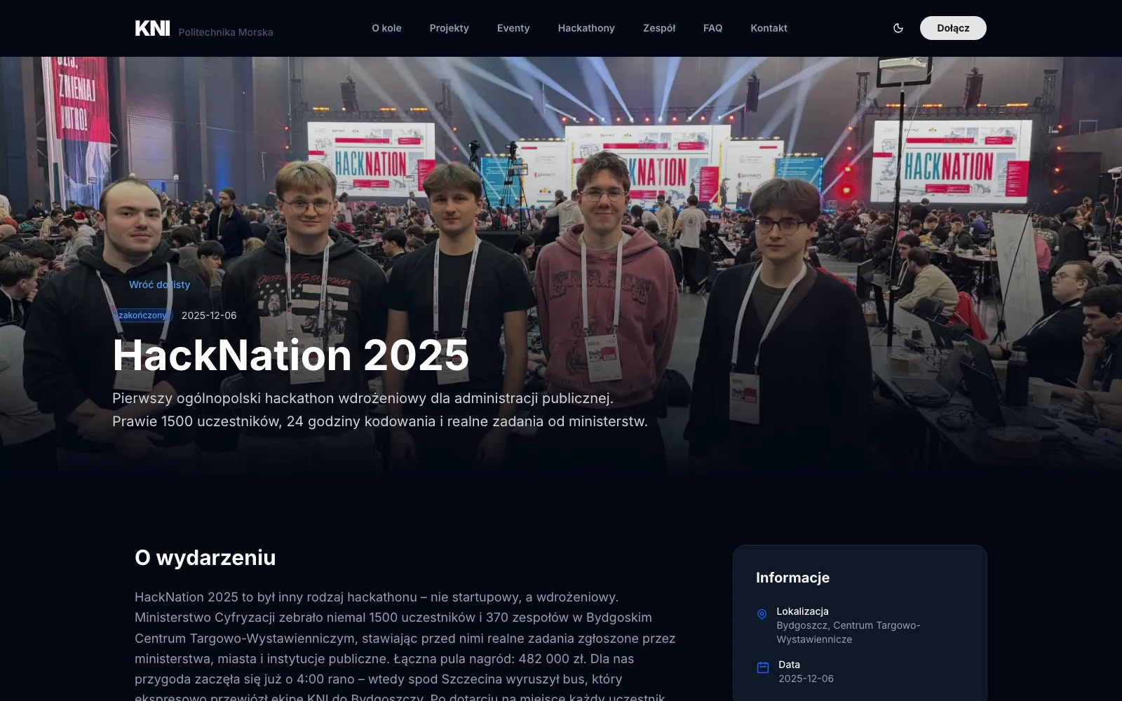 KNI Website screenshot 3